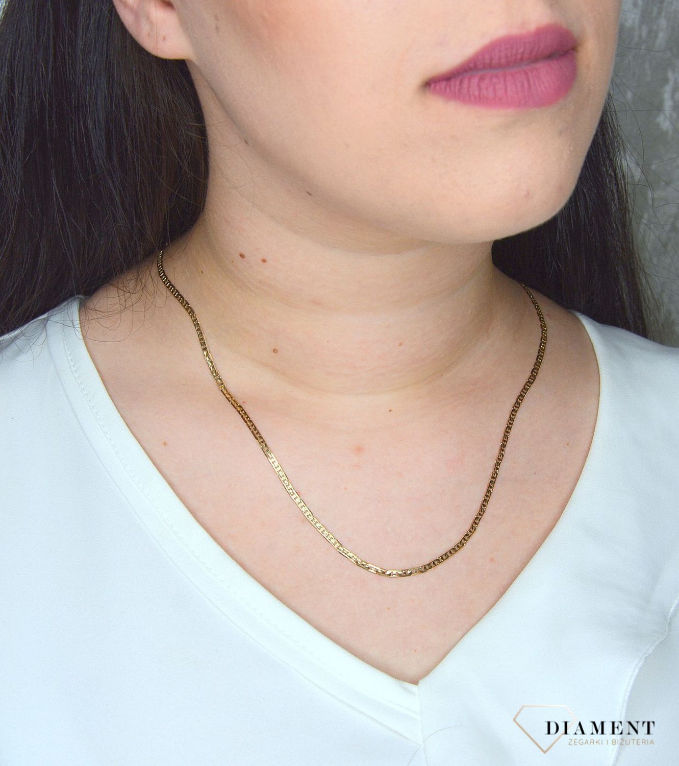 Złoty łańcuszek 585 Gucci o szerokości 3 mm DIA-LAN-3139-585 3mm (1).jpg